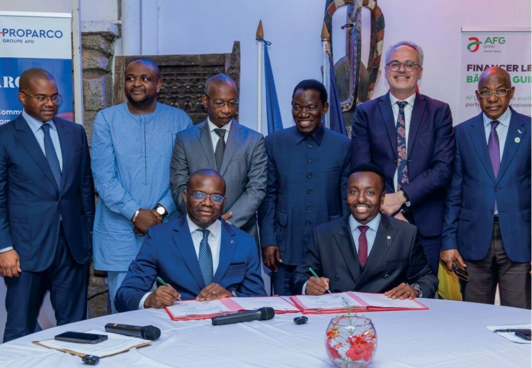 AFG Bank Guinée et Proparco mobilisent 60 millions d’euros pour les PME et le commerce AFG Bank Guinée et Proparco mobilisent 60 millions d’euros pour les PME et le commerce